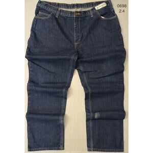 Carhartt (42x34) Men's Relaxed Fit Blue Denim Jeans